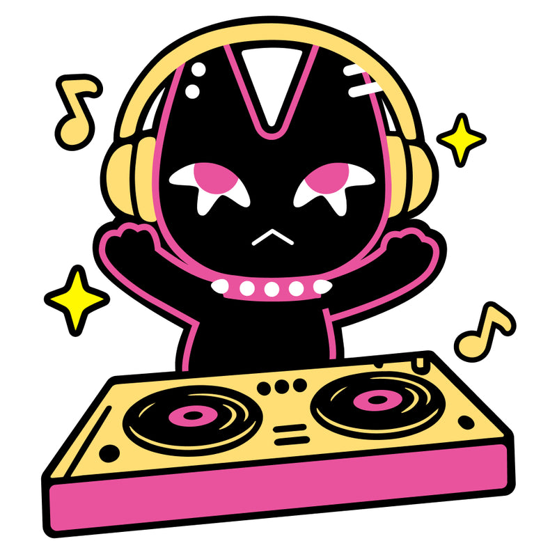 The ZONKIES cat DJing